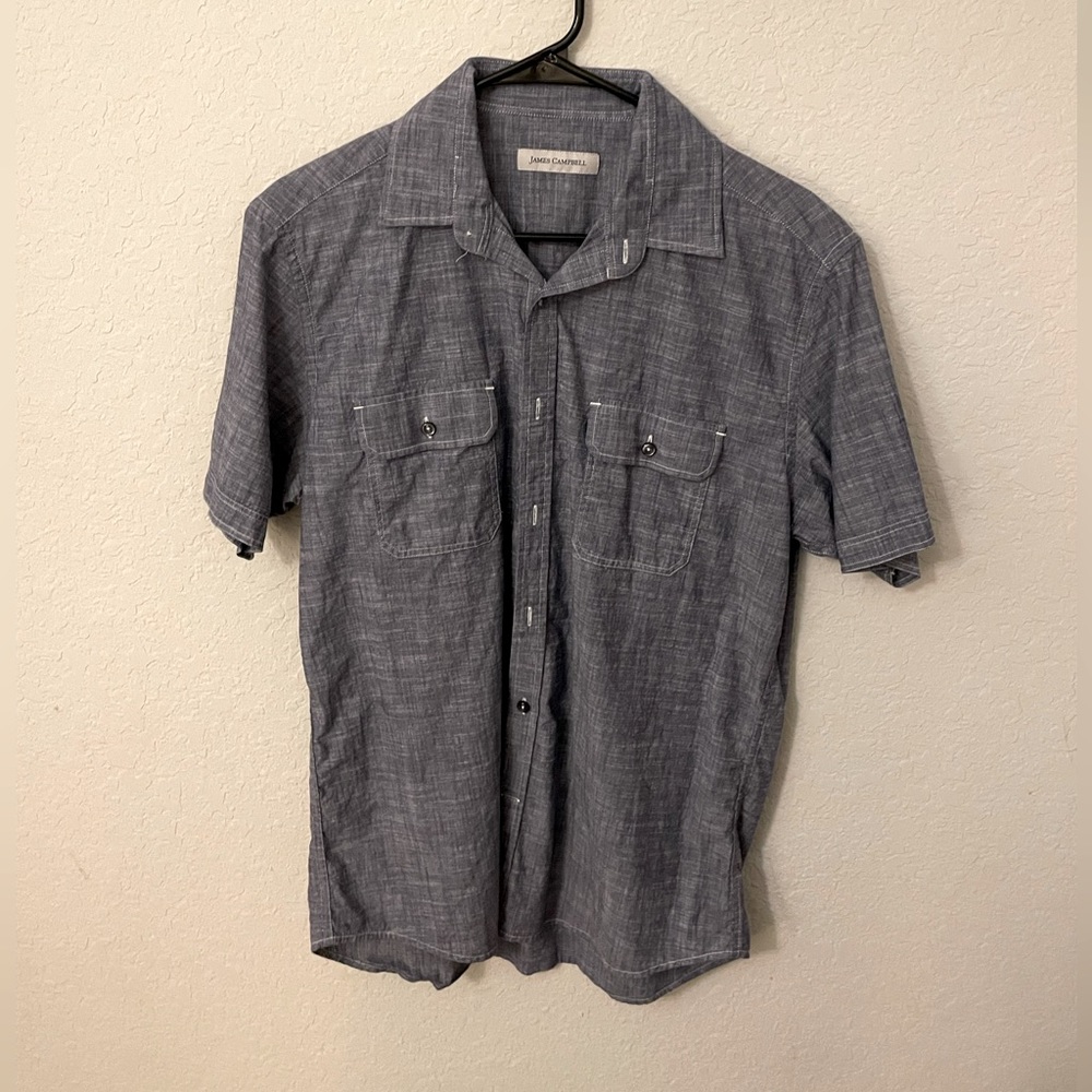 Blue button down